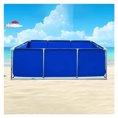 Bassin à poissons extérieur avec vanne de vidange pour culture koï et élevage en aquarium