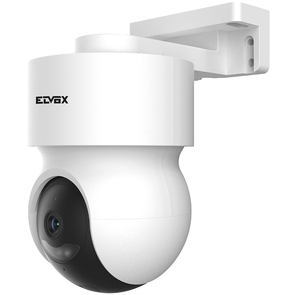 Vimar 46303.D2 Telecamera PT IP Wi-Fi motorizzata tracciamento intelligente 2K 4Mpx 2560x1440 IP65 ob 3.6mm 120° visione notturna a colori, rilevazione movimento filtro persone, app VIEW Camera