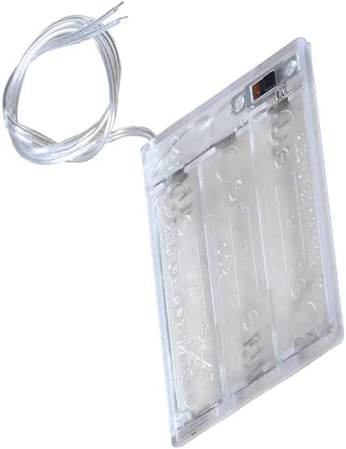 3x AA LED String Battery Holder and Screws 3 x 1.5V AA Battery Holder and Switch for LED String Light DIY or Fixing