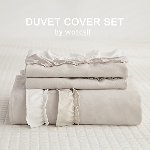 Housse de couette beige 220x240cm microfibre facile à repasser avec fermeture éclair - 8