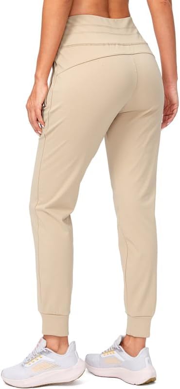 G Gradual Women's Fleece Lined Joggers High Waisted Water Resistant Thermal Winter Sweatpants Running Hiking Pockets - Image 3