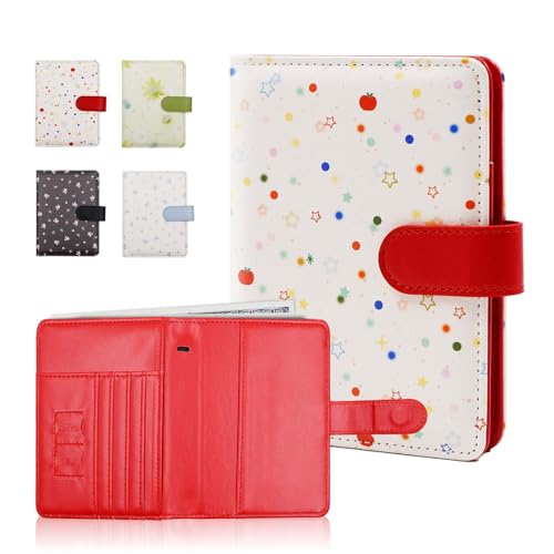 Image of Melsbrinna Rfid Passport Holder for Travel women /Men, Cute Passport Wallet Rfid Blocking Card Slots, Rfid Passport Cover /CaseTravel Wallet, Passport Book Holder (1, apple red)