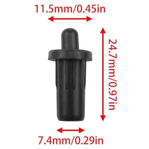 Dsjnf Cabinet Door Repair Pins Damper Replacement Plastic Shutter Spring Cabinet Door Spring Furniture Fittings Door Spring Latch Black 12PCS