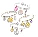 Cra-Z-Art Shimmer 'N Sparkle Friendship Charm Bracelets, Trendy Bangle Bracelets, BFF Bracelet Set for Ages 6 and Up
