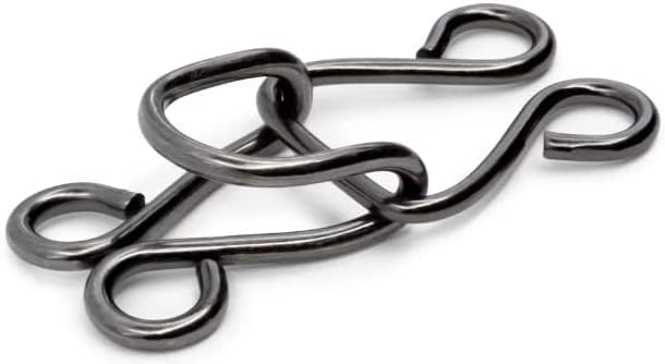 Lakesstory Gancho y ojos para sujetador, ropa, pantalones, falda, 4 juegos en un paquete, cierres de costura, unisex, adulto, 4 unidades