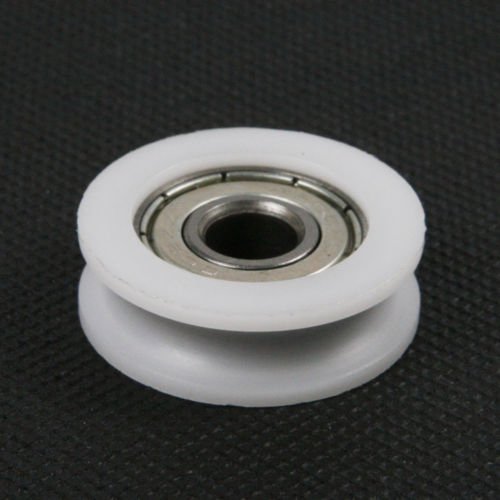 10 pcs U nylon plástico embutido 608 rolamentos de esferas sulco 8 * 30 * 10mm guia de guia