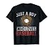 Just A Boy Who Loves Baseball Fan Pitcher Boys Baseball T-Shirt