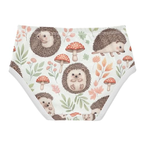 Cute Hedgehogs Poses Girls Briefs, Toddler Girl Panties, Cotton Underwear Girls, 2–8 Years2