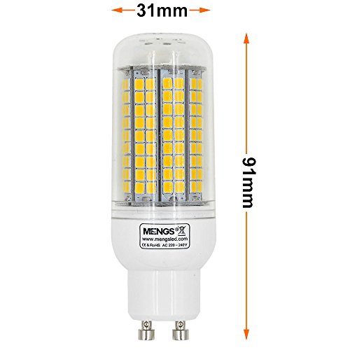 MENGS® - 2 lampadine LED GU10 da 15 W, 220-240 V