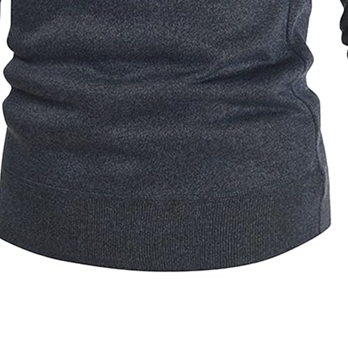 Men's Casual Fashion Pullover Knitted Sweater Basic Knitted Thermal Top Lightweight Cable-Knit Pullover Sweaters2