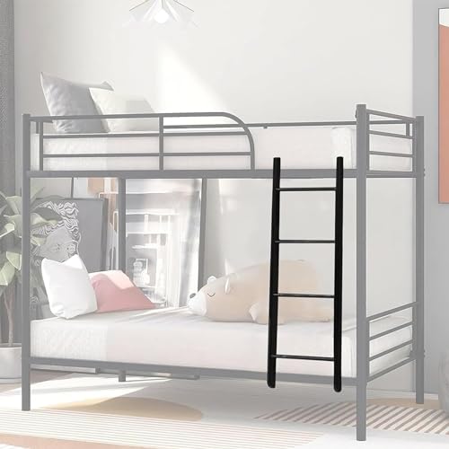 Escalera Interior para literas de Apartamentos compartidos, 45'/51'/55'/59' Escaleras de Metal Resistentes para Camas gemelas con Ganchos Escalera de Repuesto Escalera Alta para Subir al cos
