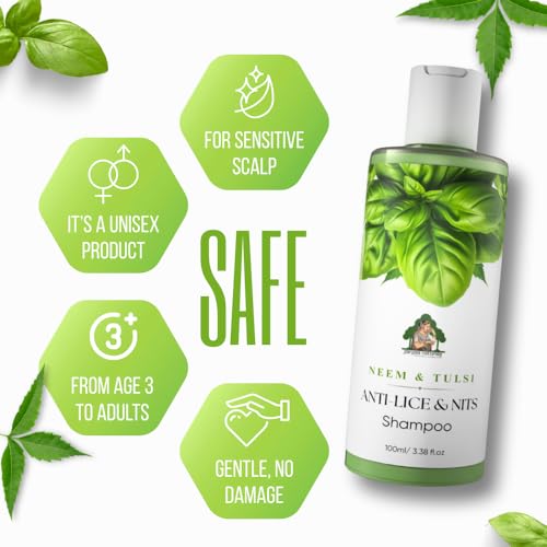 Image of Neem & Tulsi Anti-Lice & Nits Shampoo 200ml