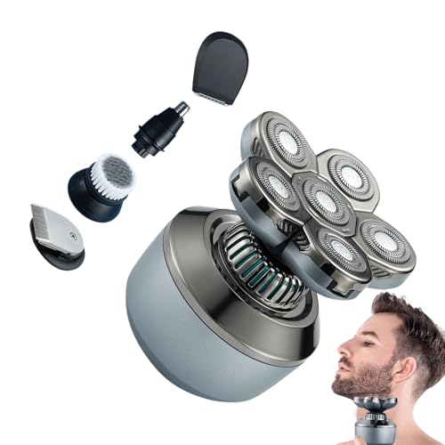 Rasoio per Rasatura della Testa - Tagliacapelli Per Corpo - Tagliacapelli Impermeabile Umidità/Asciutto per Uomo Ideale Lavoro Casa Viaggi con Design Compatto