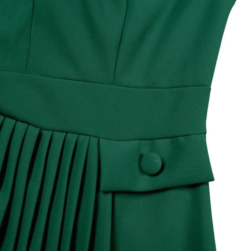 Image of Wear to Work Midi Dress for Women Business Casual A-line Dress Elegance Church Outfits
