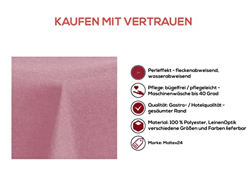 Maltex24 - Tovaglia in tessuto, effetto lino