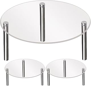 3pcs Acrylic Cupcake Stand Transparent Dessert Display Rack for Weddings Birthdays and Events Stable Structure for Cakes and Treats Height Break Resistant Design