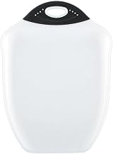 Dexas Chop & Scoop Cutting Board, 9.5 by 13" White with Black Handle