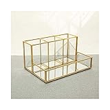 ● Organizer-Tablett: Das Goldene Glas-Tablett Verfügt über Einen Glasboden Und Ein Design In Gold-Kupfer-Finish, Ein Perfektes Tischspiegel-Tablett, Ein Spiegel-Display-Tablett Und Ein Metall-Spiegel-Tablett. Hilft Ihnen Bei Der Nutzung Ihrer Arbeitsplatte, Ihres Badezimmers, Ihres Schlafzimmers, Ihrer Kommode Und Ihres Waschtisches.