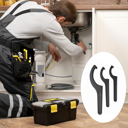 Sharplace 8 Stück ER Hakenschlüssel Spannzange Spannfutter Für Drehmaschine Spannmutter ER Halter Öffnen Größe 22mm-65mm / 0,87-2,56, C Hakenschlüssel Spannzangenfutter für Rundmutter