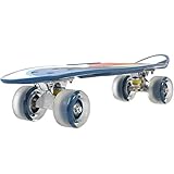 Kriva Polypropylene Power Kids 23'X6' Inches Portable Skateboard For Beginners Boy|Girls|Adults|Design With A Pro Pattern|Penny Board Playboy Skates Special Printed Big Skateboard(Random Design), Blue