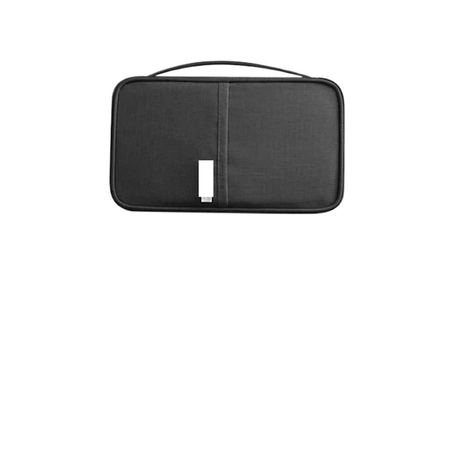 Porta pasaporte familiar, accesorios de viaje Unisex, estuche organizador documentos impermeable, tarjetero identificación Para Documentos(Black)