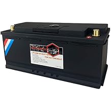 100ah LiFePO4 Battery 12v Lithium Iron Phosphate - Built-in BMS Board Voltage Power Indicator - Deep Cycle LFP Battery For RV/Camper/Marine,car/Automobile/Overland/Van/Truck/Sports/Racing