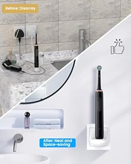 Electric Toothbrush Charger Fit for Oral B, Wall Mounted Charging Base UK Plug Compatible With Braun Oral-B Vitality Pro/Pro 3 3500 Pro 2 2500 Pro 1/ iO 2 3 5 4 6/ Smart 6 7/ Kids Junior Toothbrushes