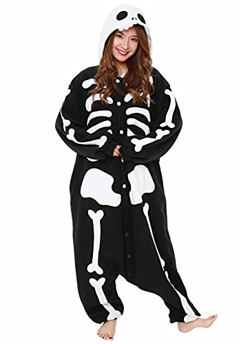 SAZAC Skeleton Kigurumi - Onesie Jumpsuit Halloween Costume