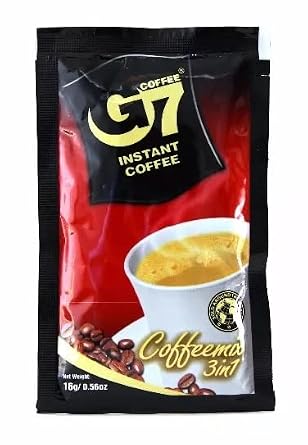 Trung Nguyen - G7 3 In 1 Instant Coffee - 50 Sachets (2 Pack - 100 sachets) | Roasted Ground Coffee Blend with Creamer and Sugar, Suitable for Most Coffee Brewing Methods, (16gr/sachet)