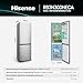 Hisense RB3N300NECA Kühlgefrierkombination/Frei... Gesamtvolumen/ 35dB/Energieeffizienzklasse: A/Total No Frost/Schranktiefes Design/Bodenbefestigung/(Bx... 59,5 × 187,3 × 59 cm/Grau