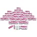 Beauticom 10g/10ml (0.35 Fl Oz) Round Clear Jars with Round Top Lids for Creams, Lotions, Make Up, Powders, Glitters, and more... (Color: Pink Lid, Quantity: 40 Pieces)