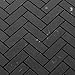 Stone Center Online Nero Marquina Black Marble 1x3 Herringbone Mosaic Tile Honed Kitchen Bath Wall Floor Backsplash Shower (1 Sheet)