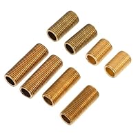 ULTECHNOVO 8 Stück 1 Beleuchtungszubehör Gewinderohre Für Lampen Hohle Gewindestange Für Lampen Lampenverbindungsstangen Aus Messing Hochwertige Lichtgewinderohre Gewindestangen Für