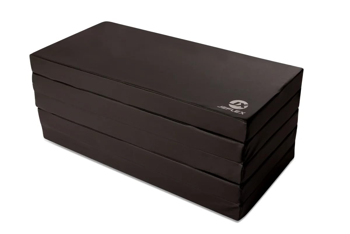 Jeflex - klappbare Weichbodenmatte & Turnmatte 250 x 100 x 8 cm MADE IN GERMANY/Gymnastikmatte tragbar/platzsparende Fitnessmatte & Yogamatte/Spielmatte für Kinderzimmer