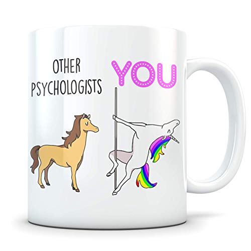 Funny Psychologist Gift - Best Psychology Coffee Mug for Men and Women - Great Appreciation Cup for a Thank You or Graduation Present for Him or Her