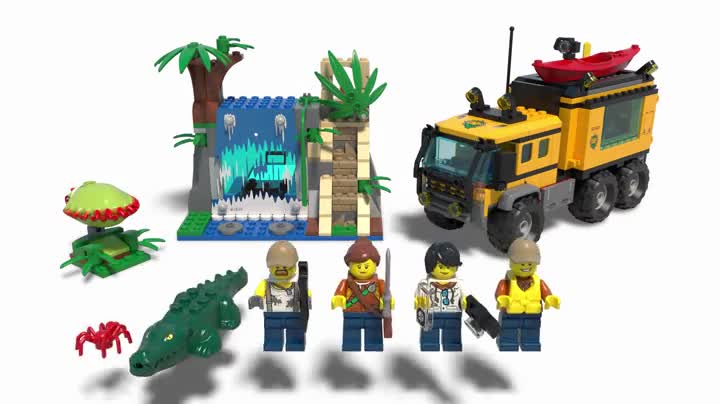 LEGO City Explorers Jungle Mobile Lab Building Kit, 426 Piece