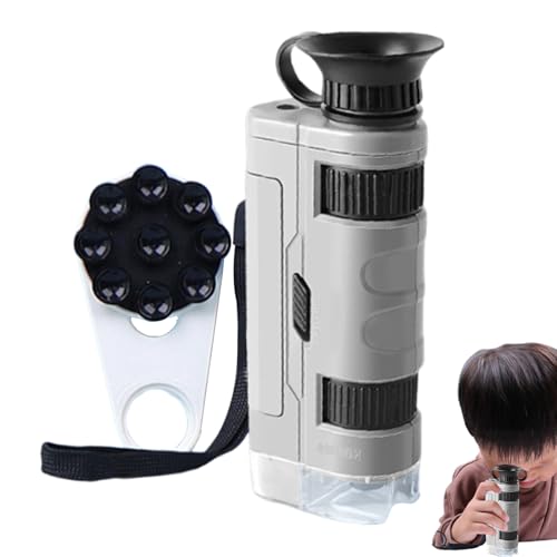 Microscopio per bambini microscopio tascabile per - per ingrandimento fotocamera 100x - Esplora senza sforzo i tuoi spazi allaperto con questo progettato