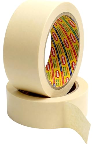 Image of Mario Masking Tape - 20 Meter Length, 48mm Width - DIY Art & Craft, Easy Tear Tape, Best for Carpenter, Labelling, Painting and leaves no residue after a peel. 2 Rolls Per Pack