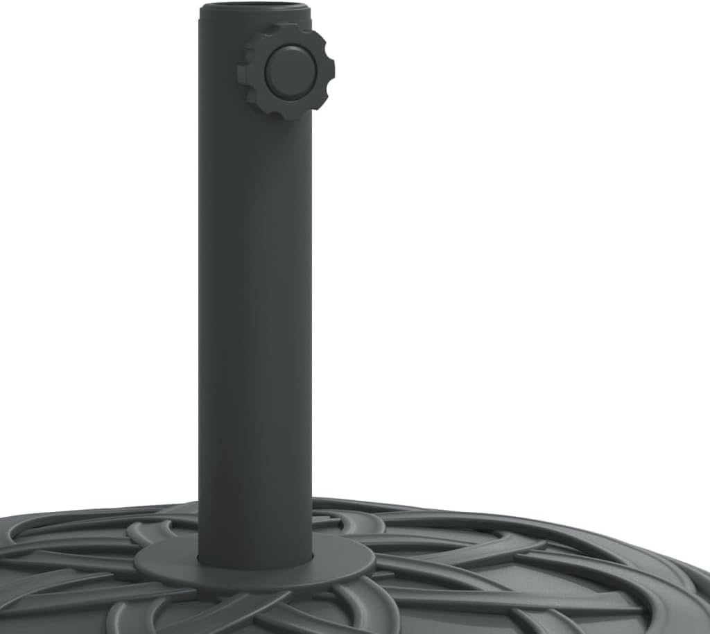 vidaXL Parasol Base with Wheels for Ø1.5/1.9" Poles, Garden Umbrella Holder, Parasol Stand for Outdoor Patio Lawn Deck Balcony, 59.5 lb Round