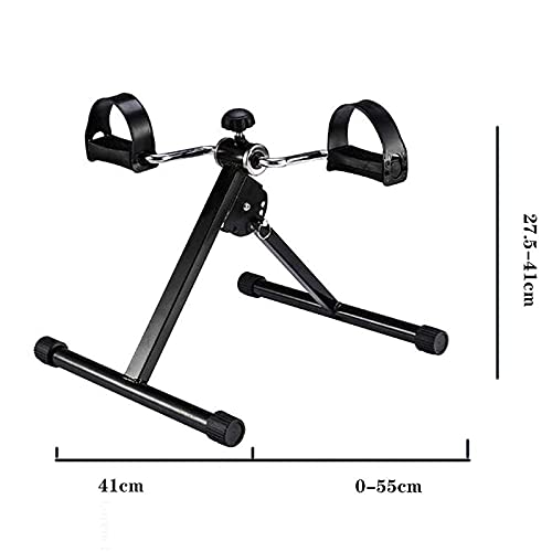 Image of Portable Pedal Exercise Folding Mini Exercise Bike, Lazy Skinny Leg Exercise Equipment, Home Rehabilitation Mini Pedal Exercise Bike, Portable Indoor Fitness Equipment,Red