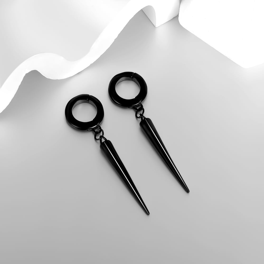Vankula Pesos Orejas 1 Pare Dilataciones Oreja Expansaor Aro acero inoxidable Oreja piercing de joyería para Mujer Hombre 4mm 6mm