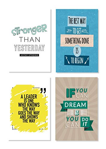 Image of PAPER PLANE DESIGN Inspirational Motivational Quotes Wall Abstract Poster (PACK OF 10 K) (J)