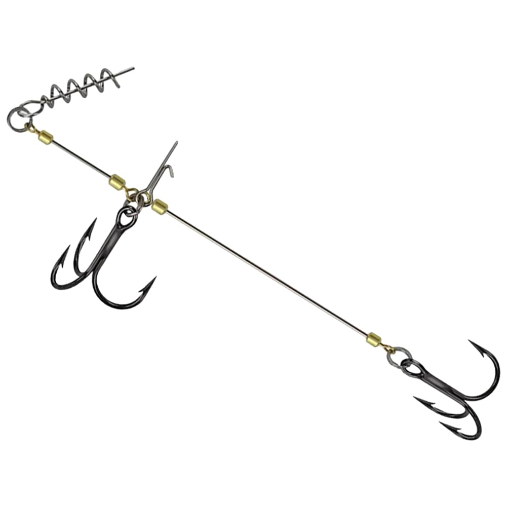 GETBSTOOP Multi-Depth Pike Stinger Rigs Fishing Hook Pike Bass Perch Bait Barbed Sharp Treble Fish Hook for Swimbait
