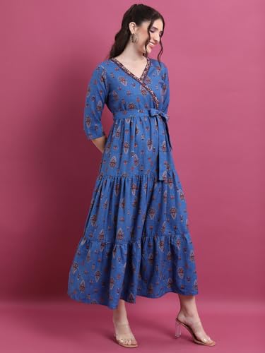 Image of Vishudh Women's Casual Dress | Comfortable Everyday Wear for All Occasions | Chic & Versatile Fashion for Women