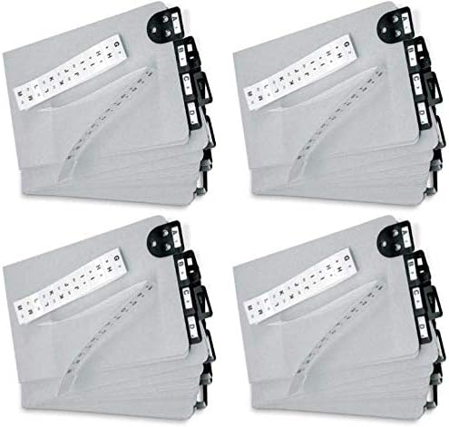 Martin Yale 14254 Posting Tray Index Sets (Pack of 4); Designed for Use with V-Matic, Porta-Matic and Card-Matic Posting Tray Sets, Dimensions 6" x 9"
