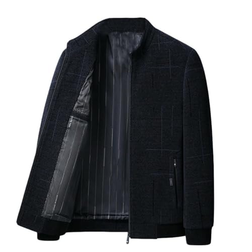 Veste décontractée pour homme senior veste chaude col montant mi-saison