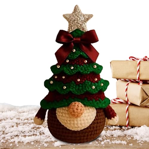 Kit de crochet de Noël nains avec ensemble de fils pour fournitures loisirs créatifs