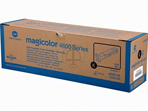 Toner black Konica Minolta Magicolor 4600 original A0DK152 évitez les pannes d'encre noire