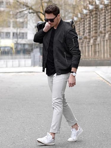 Tacvasen TCTJ-201-9938-DARK GREY-L Mens Windbreaker Jackets Lightweight Mens Lightweight Jackets Casual Stylish Mens Casual Jackets Spring Jackets Lightweight Men'S Jacket thumb #3