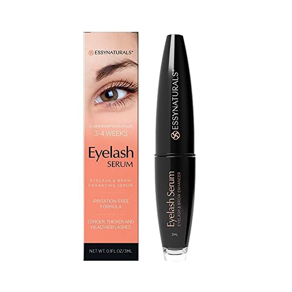 EssyNaturals-Eyelash-and-Brow-Growth-Serum-Irritation-Free-Formula-3-Months-Supply-3ml Essynaturals Premium Eyelash Growth Serum for Longer, Fuller, Thicker Lashes